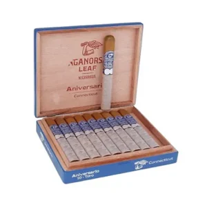 Aganorsa Leaf Aniversario Connecticut Box-Pressed Toro 6 1/4 x 52 (Box of 10)