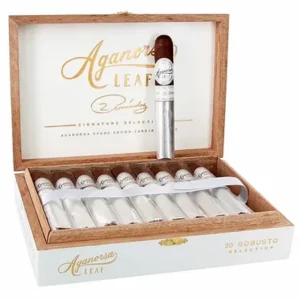 Aganorsa Leaf Signature Selection Maduro Robusto 5 x 52 (Box of 20)